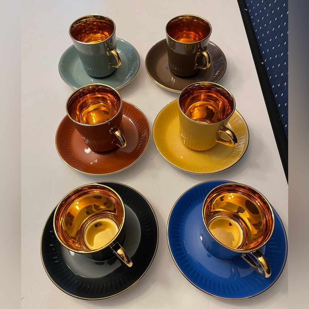 Vintage Figgio Flint Demitasse Set